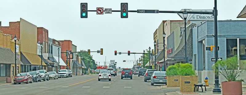 Liberal, Kansas Business District by Kathy Alexander.