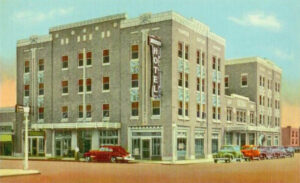 The Warren Hotel in downtown Liberal, Kansas.