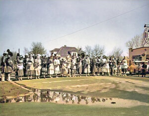 Liberal, Kansas Pancake Race in about 1960.