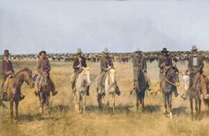 A western roundup near Liberal, Kansas.
