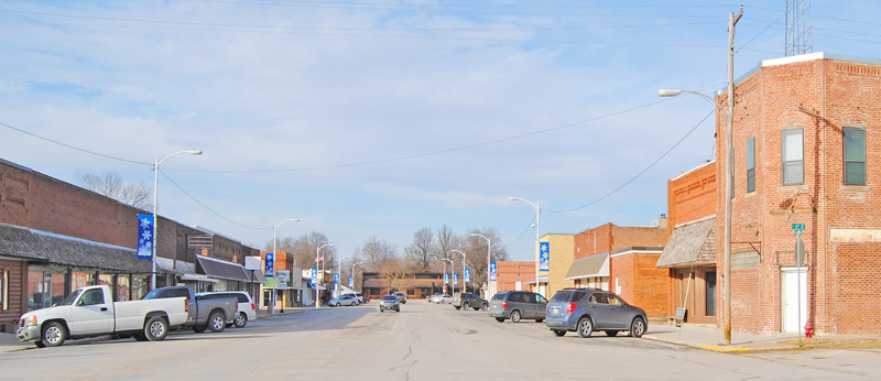 Altamont, Kansas Main Street.
