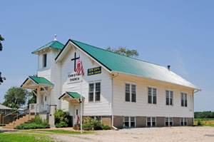 Christian Church in Centropolis, Kansas by Kathy Alexander.