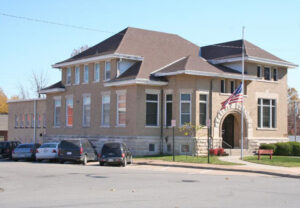 Old Carnegie Library in Chanute, Kansas, by the Kansas Historic Resources Inventory.