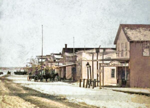 Chanute, Kansas Street Scene in about 1885.