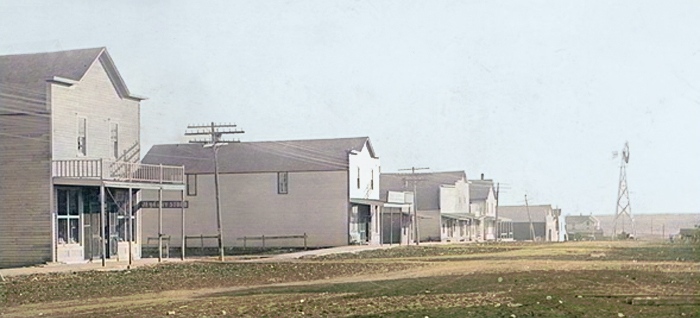 Early day Coats, Kansas. Early day Coats, Kansas.