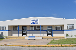 Middle School in Galesburg, Kansas by Kathy Alexander.