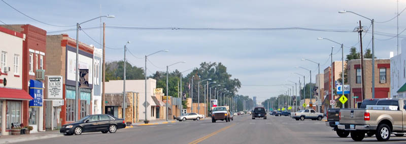 Lakin, Kansas Main Street by Kathy Alexander.