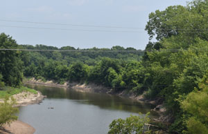 Neosho River in Neosho County, Kansas by Kathy Alexander.