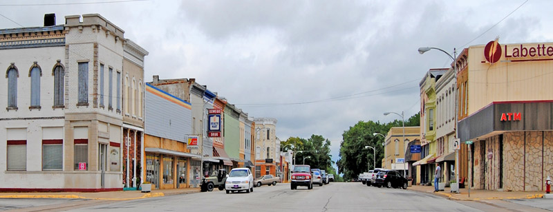 Oswego, Kansas Business District by Kathy Alexander.