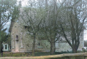 A church in Princeton, Kansas, in about 1890.