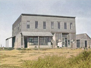 First Haskell County Courthouse in Santa Fe, Kansas.