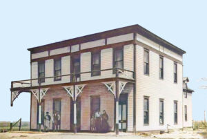 Rutledge Hotel in Santa Fe, Kansas, 1900.