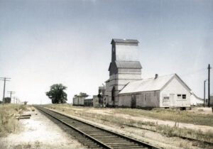 Missouri, Kansas & Texas Railway depot in South Mound, Kansas.