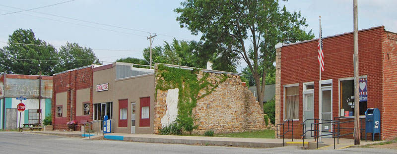 Stark, Kansas Business District by Kathy Alexander.