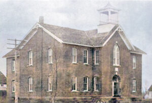 Two-story brick school in Altoona, Kansas.