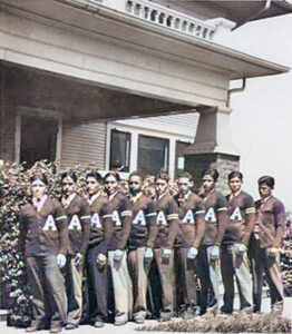 Lettermen at the American Indian Institute, 1930.