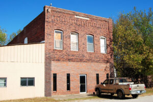 Business building in Benedict, Kansas by Kathy Alexander.