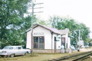 Missouri Pacific Railroad Depot in Buffalo, Kansas by H. Killam.