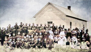 First building for the Emmanuel Lutheran Church.