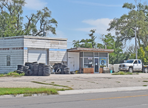 Old gas station in Glade, Kansas by Kathy Alexander.