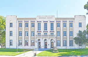 Sherman County Courthouse in Goodland, Kansas by Kathy Alexander.