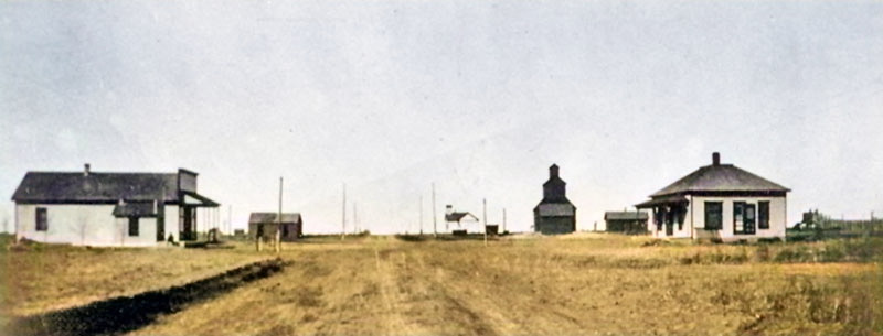 Halfred, Kansas Main Street in about 1895.