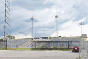 Stadium at Haskell University by Kathy Alexander.