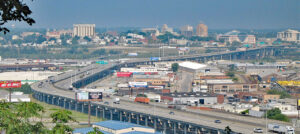 I-70 crossing on the Lewis and Clark Viaduct over the Kansas River from Kansas to Missouri in Kansas City, courtesy Wikipedia. I-70 crossing on the Lewis and Clark Viaduct over the Kansas River from Kansas to Missouri in Kansas City.