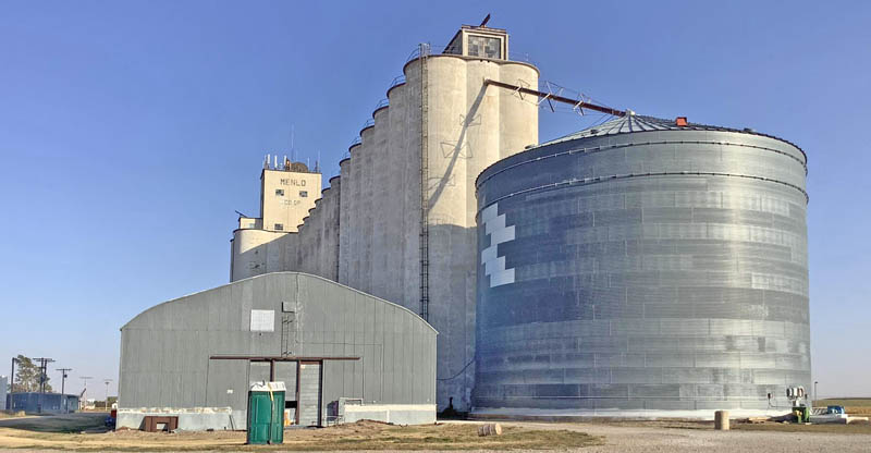Grain Elevator in Menlo, Kansas.