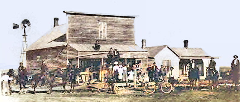 Early day Mingo, Kansas Main Street.