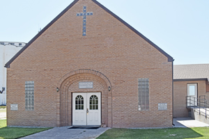 The old Mennonite Church in Mingo is now called the Mingo Bible Church. Photo by Kathy Alexander.