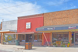 Phillipsburg, Kansas business buildings today by Kathy Alexander.