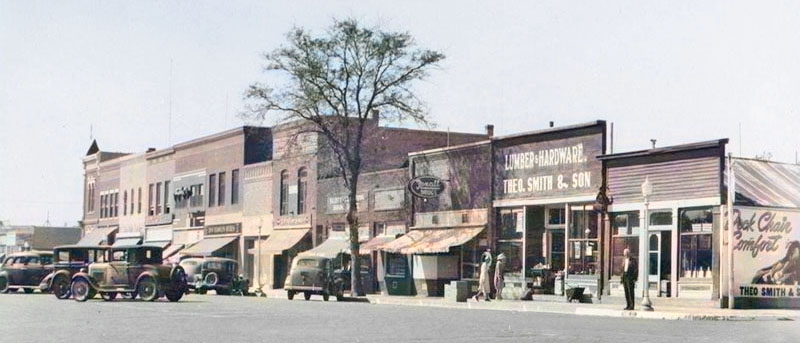 Phillipsburg, Kansas in about 1947.