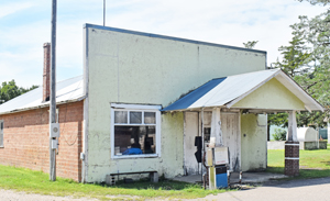 Old gas station in Stuttgart, Kansas by Kathy Alexander.