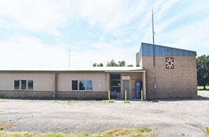 Stuttgart's old school is now used as a community center. Photo by Kathy Alexander.