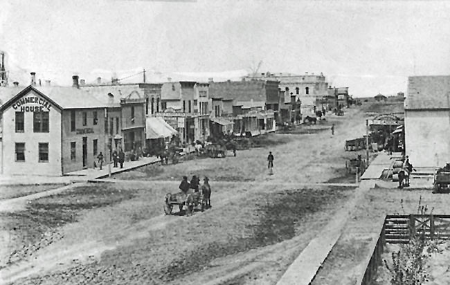 WaKeeney, Kansas, in the 1880s. WaKeeney, Kansas, in the 1880s.