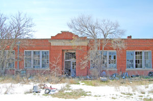 Old school in Arnold, Kansas by Kathy Alexander.