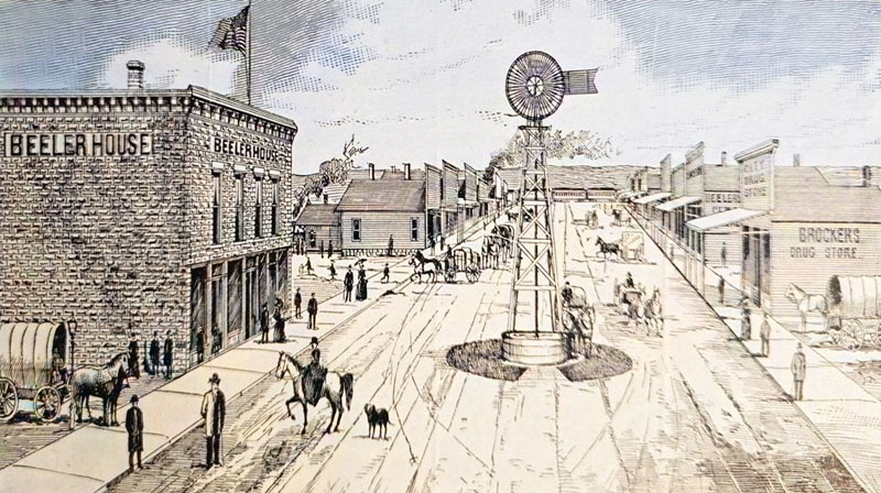 Beeler, Kansas in 1887.