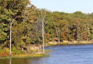 Autumn at Big Hill Lake, Kansas.