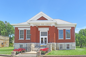 Old Carnegie Library in Burlington, Kansas, by Kathy Alexander.