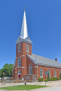 Catholic Church in Burlington, Kansas by Kathy Alexander.