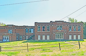 Old school in Cedar Point, Kansas by Kathy Alexander.
