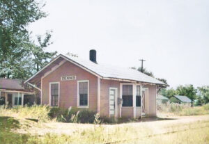 St. Louis-San Francisco Railway Company depot in Dennis, Kansas.