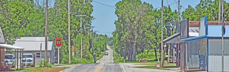 Dennis, Kansas Main Street by Kathy Alexander.