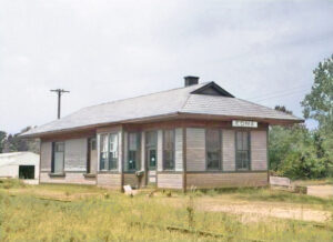 Missouri Pacific Railroad Depot in Edna, Kansas.