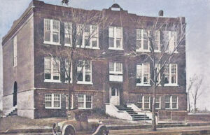 Three-story Edna, Kansas school.