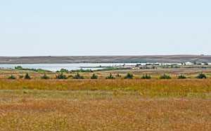 Horse Thief Reservoir in Hodgeman County, Kansas by Kathy Alexander.