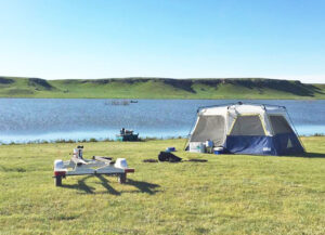 Camping at Horse Thief Reservoir.