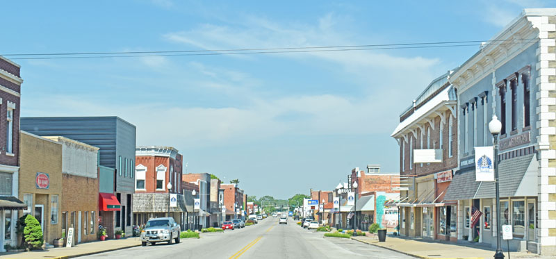 Business District in Neodosha, Kansas by Kathy Alexander.