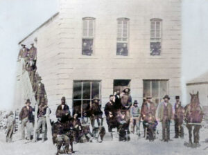 Ness City Courthouse in the 1880s.